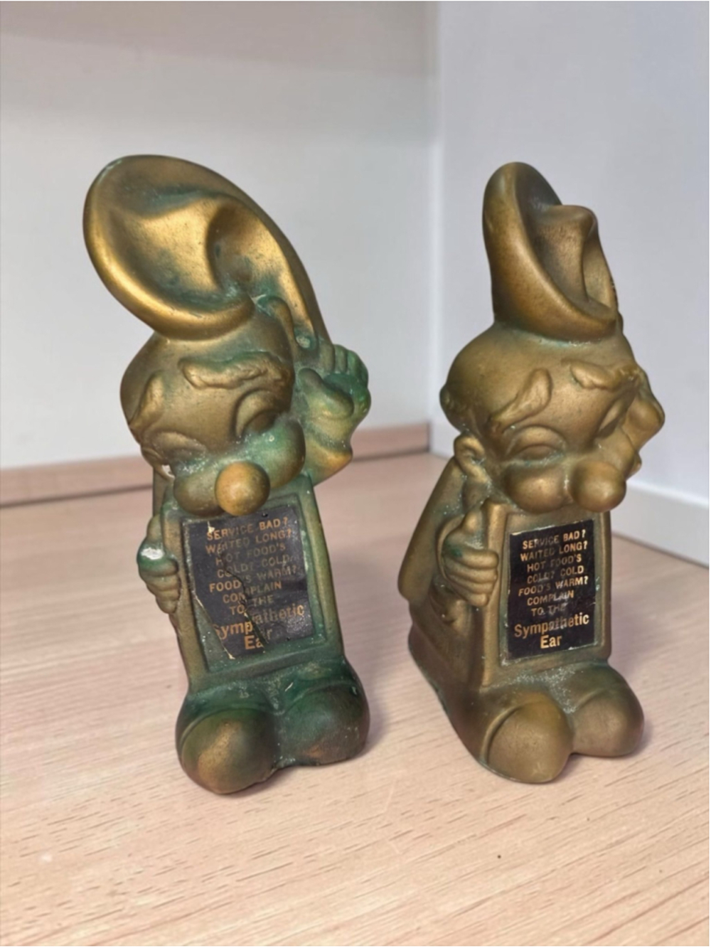 Vintage 1956 Art Anson “The Sympathetic Ear” Novelty Pixie Salt or Pepper Shaker